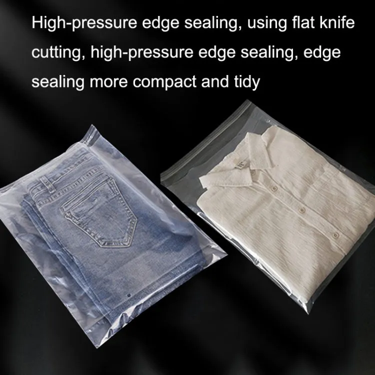 100 PCS / Set PE Clothing Packaging Bag Transparent Self-Stick Bag Jewelry Plastic Sealed Bag, Size:, Specification: 28x45cm