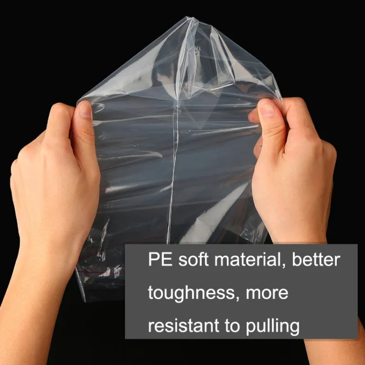 100 PCS / Set PE Clothing Packaging Bag Transparent Self-Stick Bag Jewelry Plastic Sealed Bag, Size:, Specification: 28x45cm