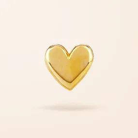 14K Gold Cartilage Heart Stud Earring