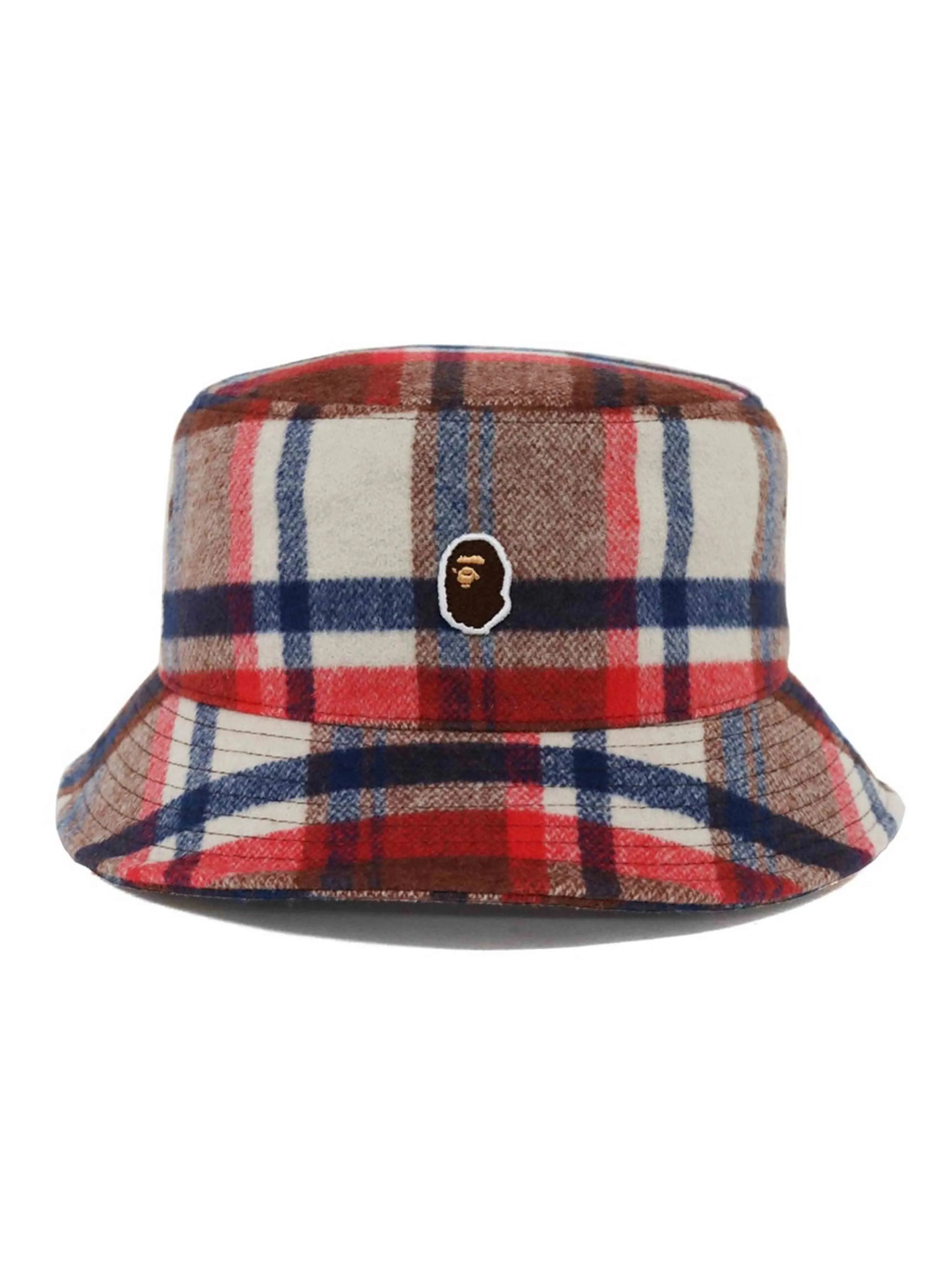 A Bathing Ape BAPE Check Hat Red