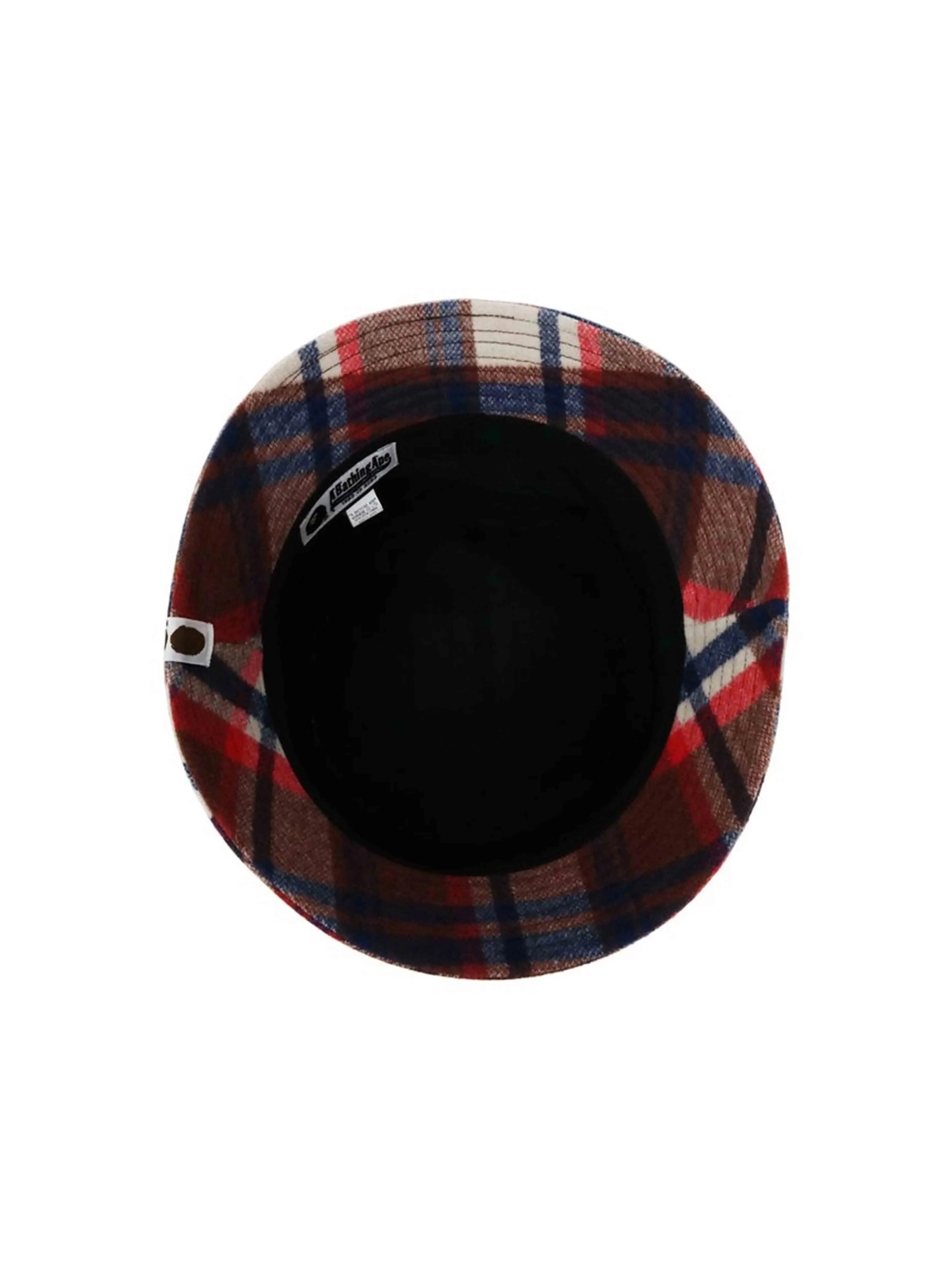 A Bathing Ape BAPE Check Hat Red