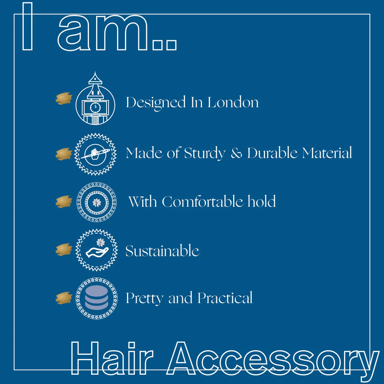 Accessorize London Metal Barrette Hair Band