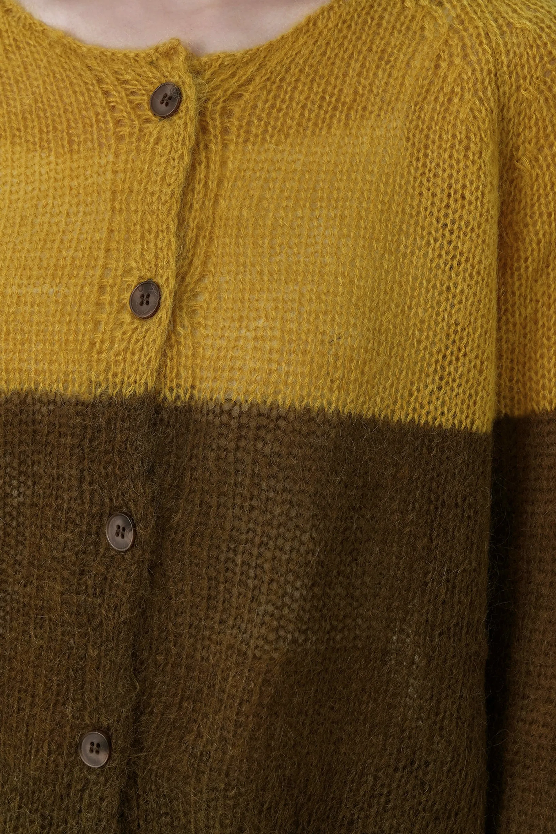 Aisha Color Cardigan, Yellow