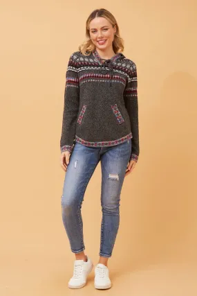 ARGEN JACQUARD PRINT KNIT JUMPER