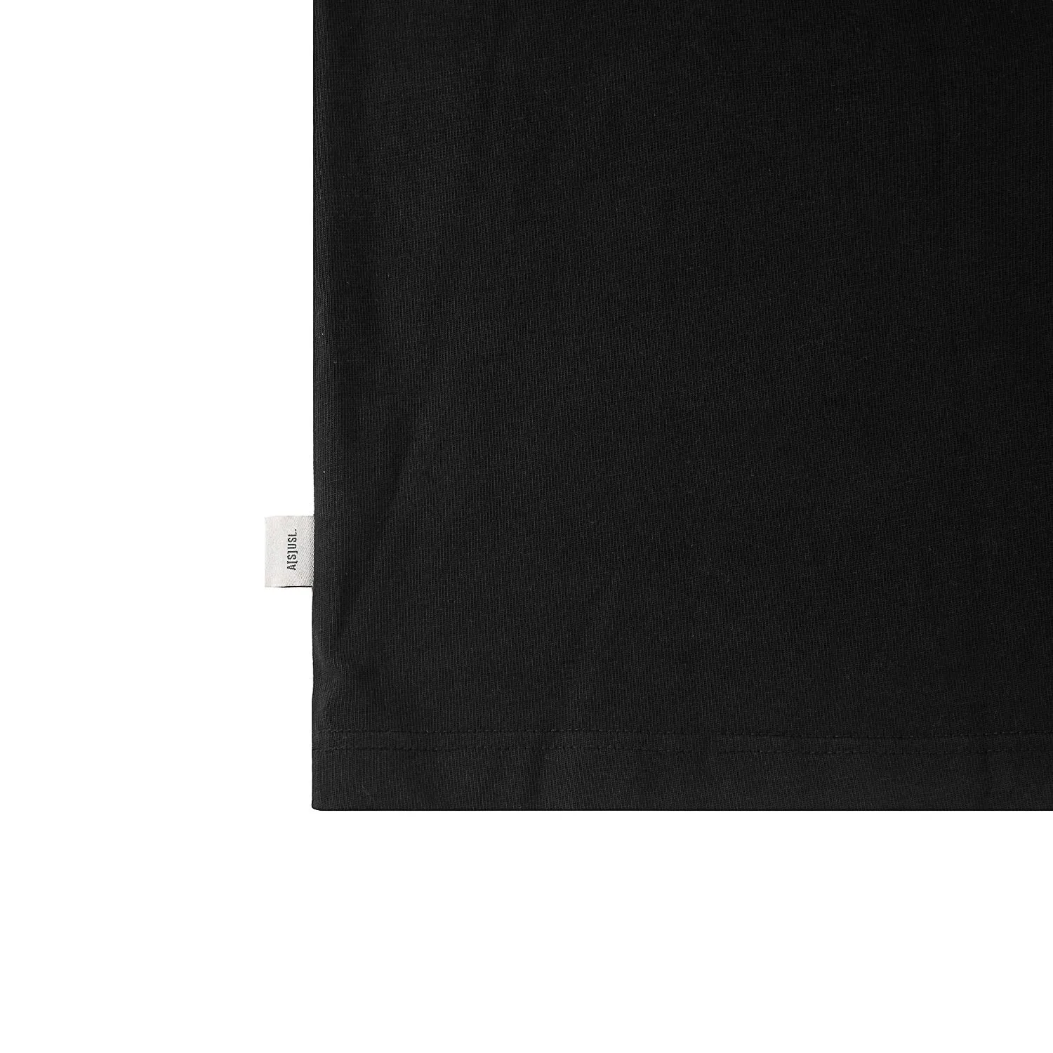 A[S]USL PIGMENT DYE ZIPPER POCKET TEE-BLACK