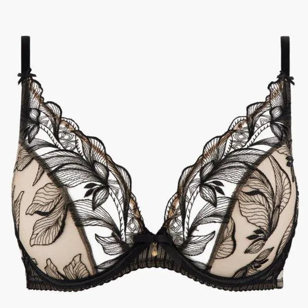 Aubade Fleur De Tattoo Plunging Triangle Bra TB12