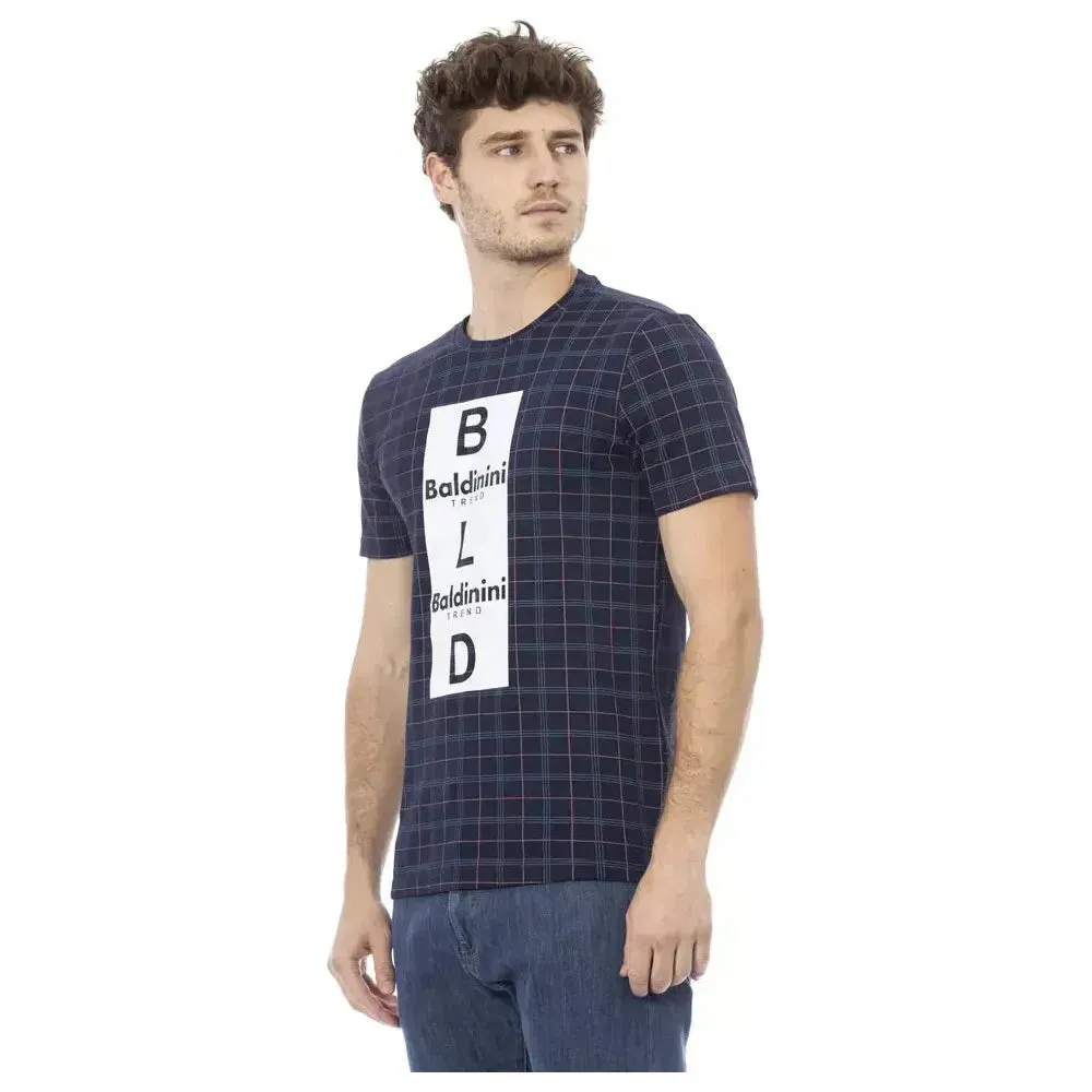 Baldinini Trend Blue Cotton Men T-Shirt