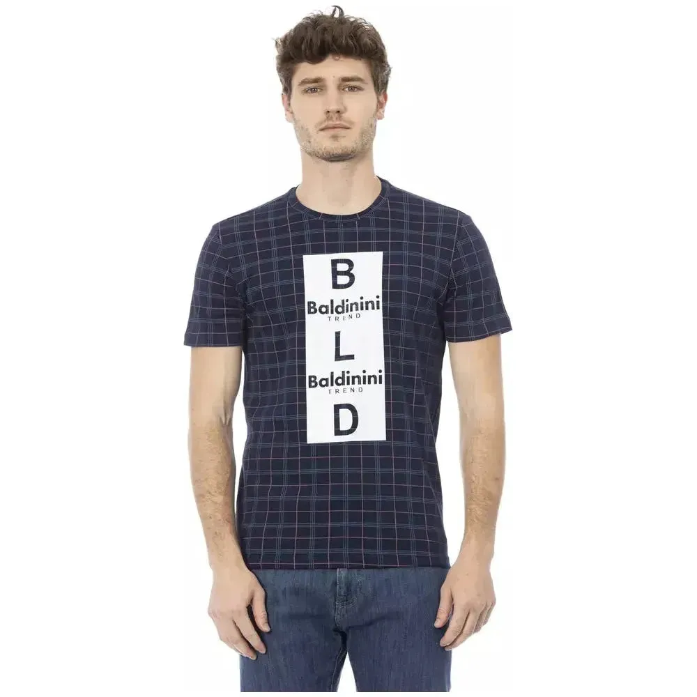 Baldinini Trend Blue Cotton Men T-Shirt