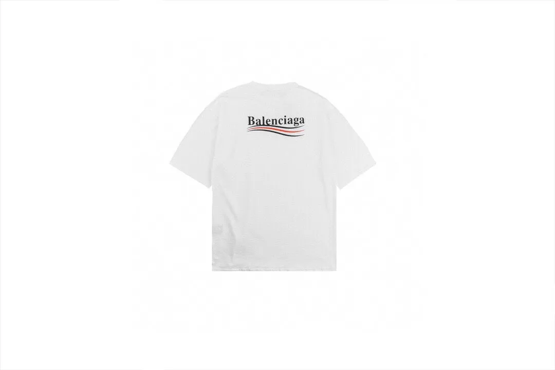 Balenciaga Wave Logo T-Shirt (White)