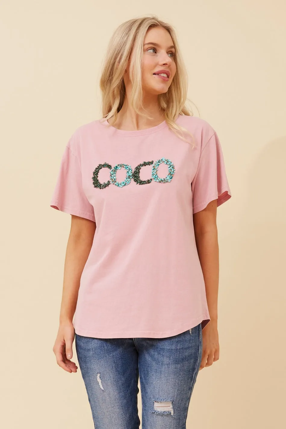 BINDI EMBELLISHED TEE