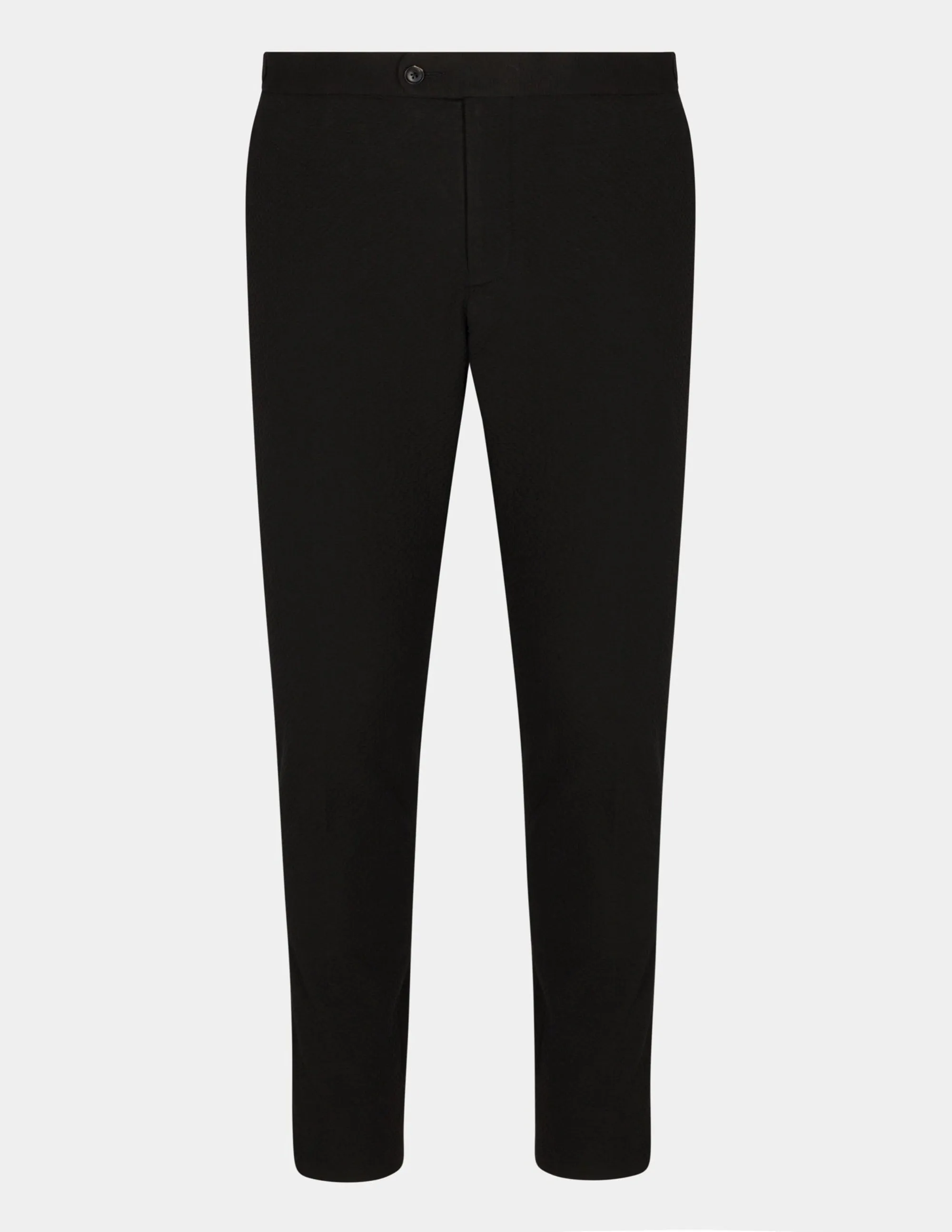 Black Seersucker Trousers