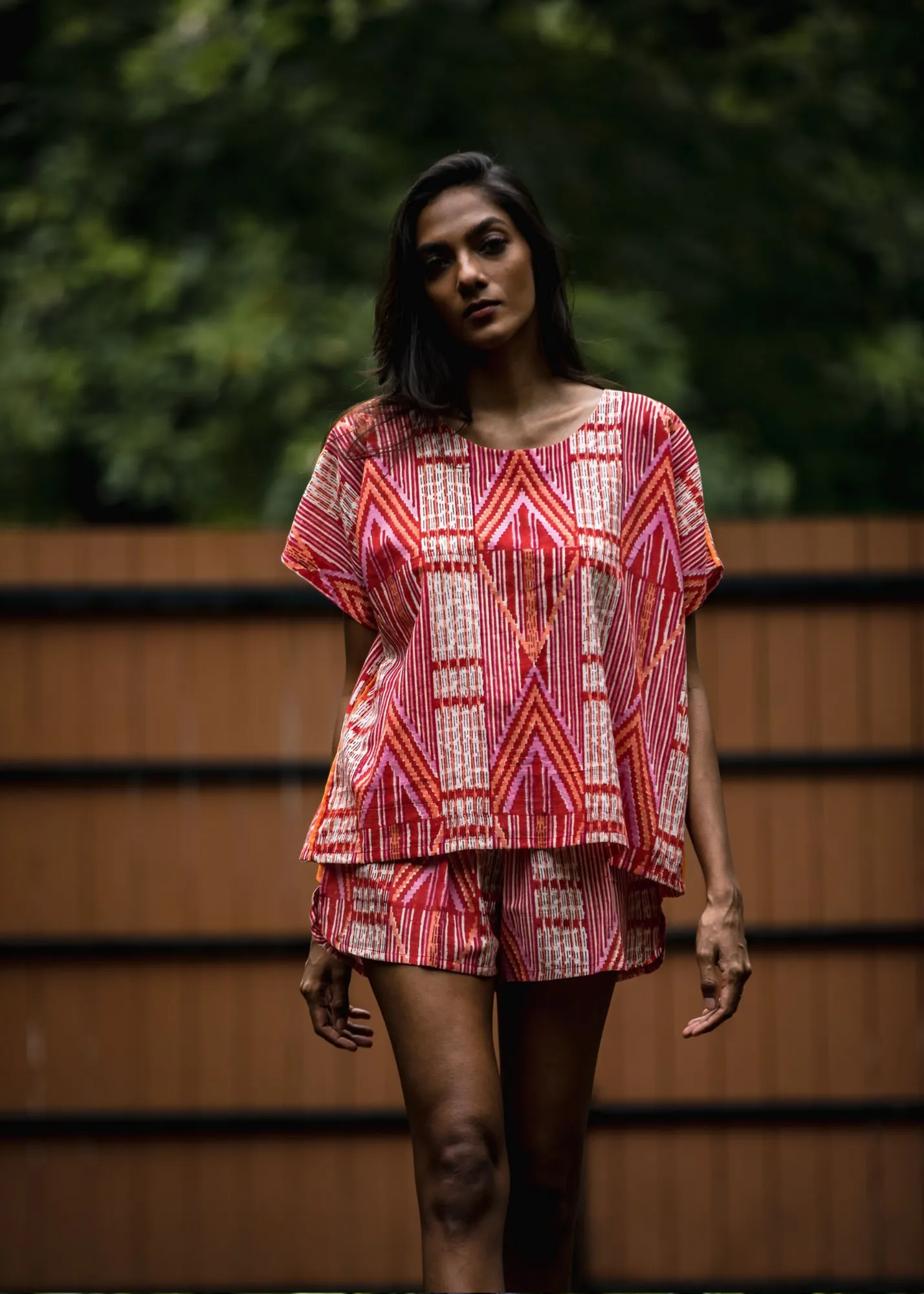 Boxy Top - Aztec Pink