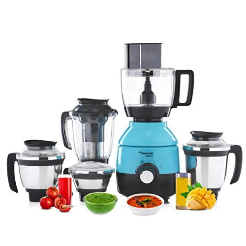 Butterfly Cresta 1 HP Food Processor with 5 Jar (Turquoise Green)