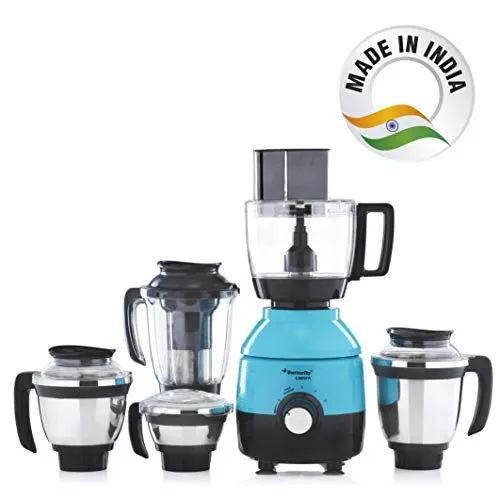 Butterfly Cresta 1 HP Food Processor with 5 Jar (Turquoise Green)