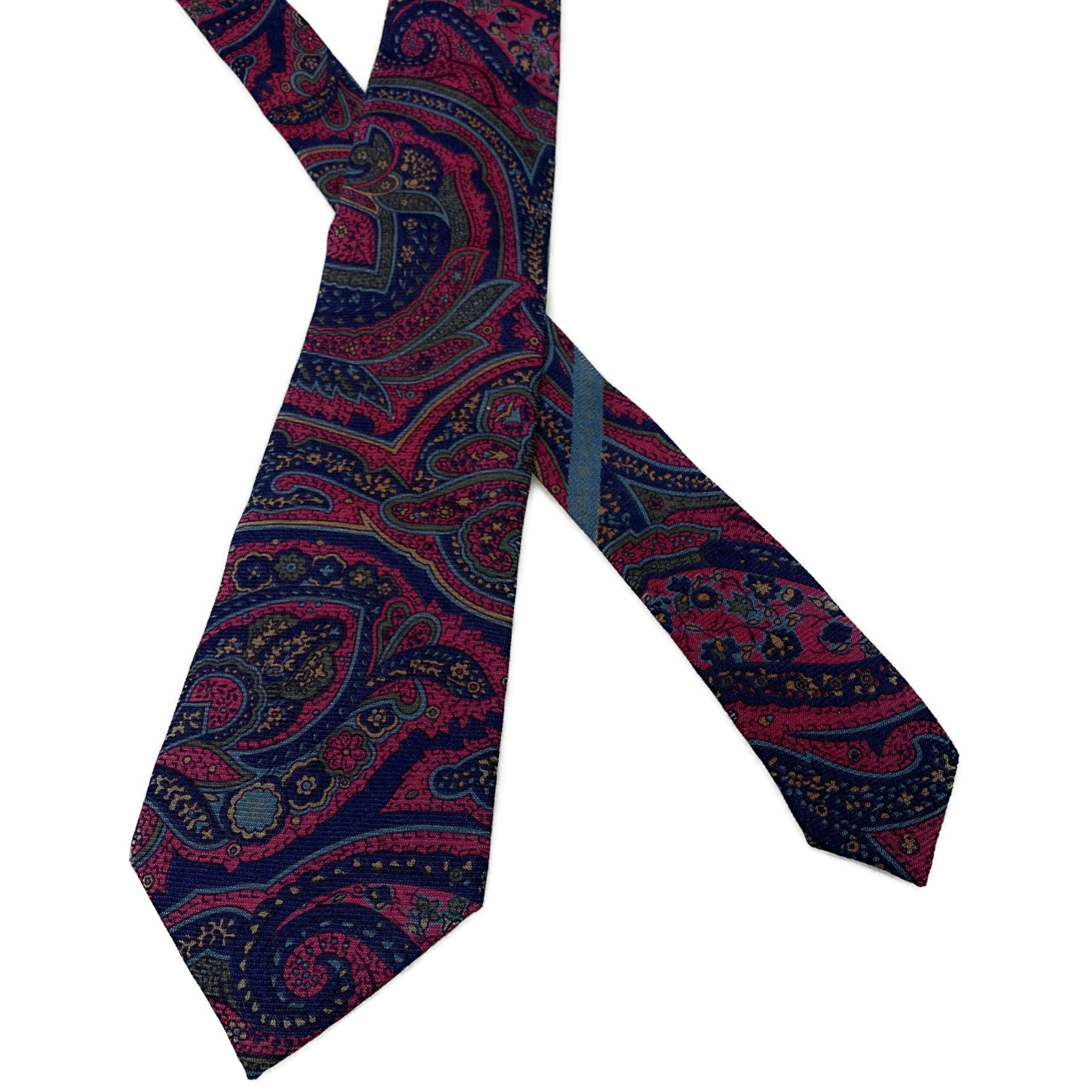 #CHANEL/Tie/PPL/Wool/All Over Print