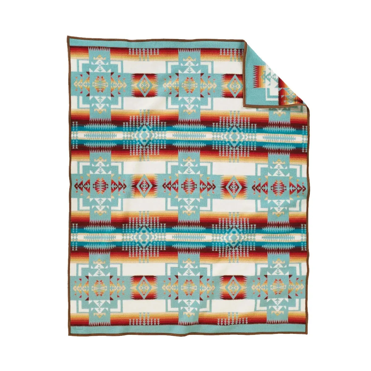 Chief Joseph Robe Blanket, Aqua