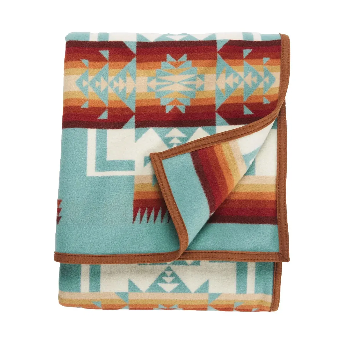 Chief Joseph Robe Blanket, Aqua