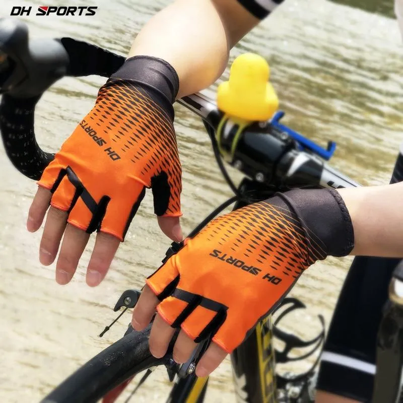 Cycling Gloves Half Finger Gel Sports Racing Bicycle Mittens Women Men Summer Road Bike Anti-slip Outdoor Gloves