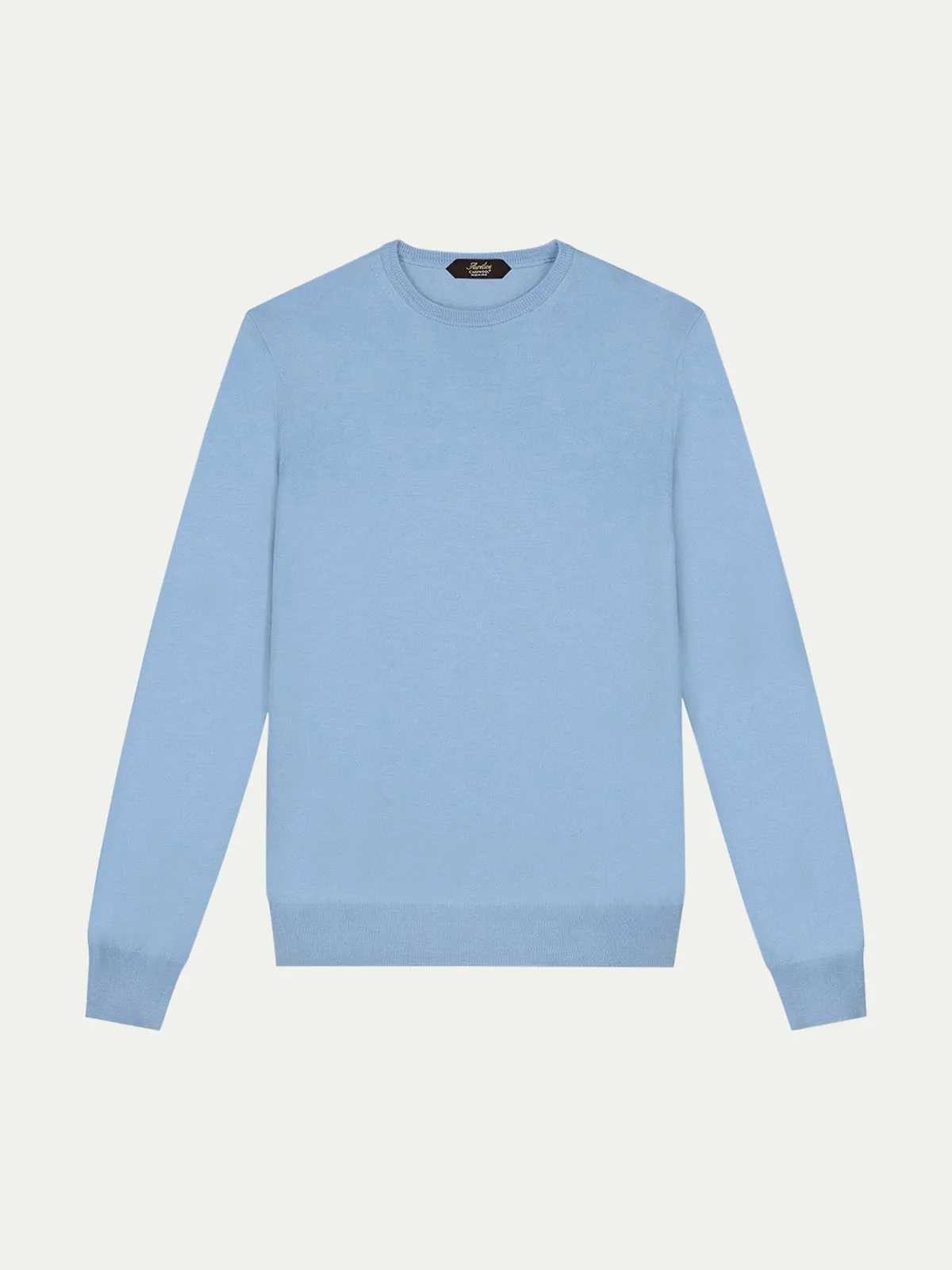 Extrafine Merino Crew Neck Sweater Light Blue