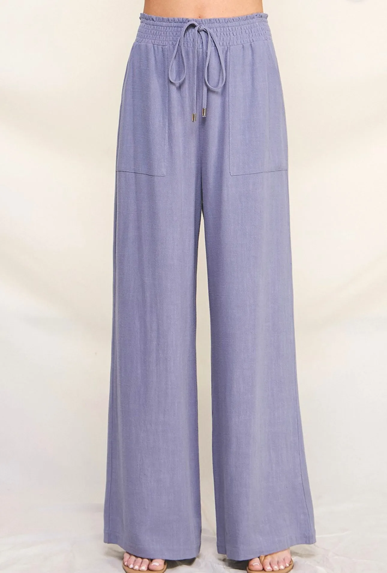 FINAL SALE - Linen Wide Leg Pants - 3 Colors!