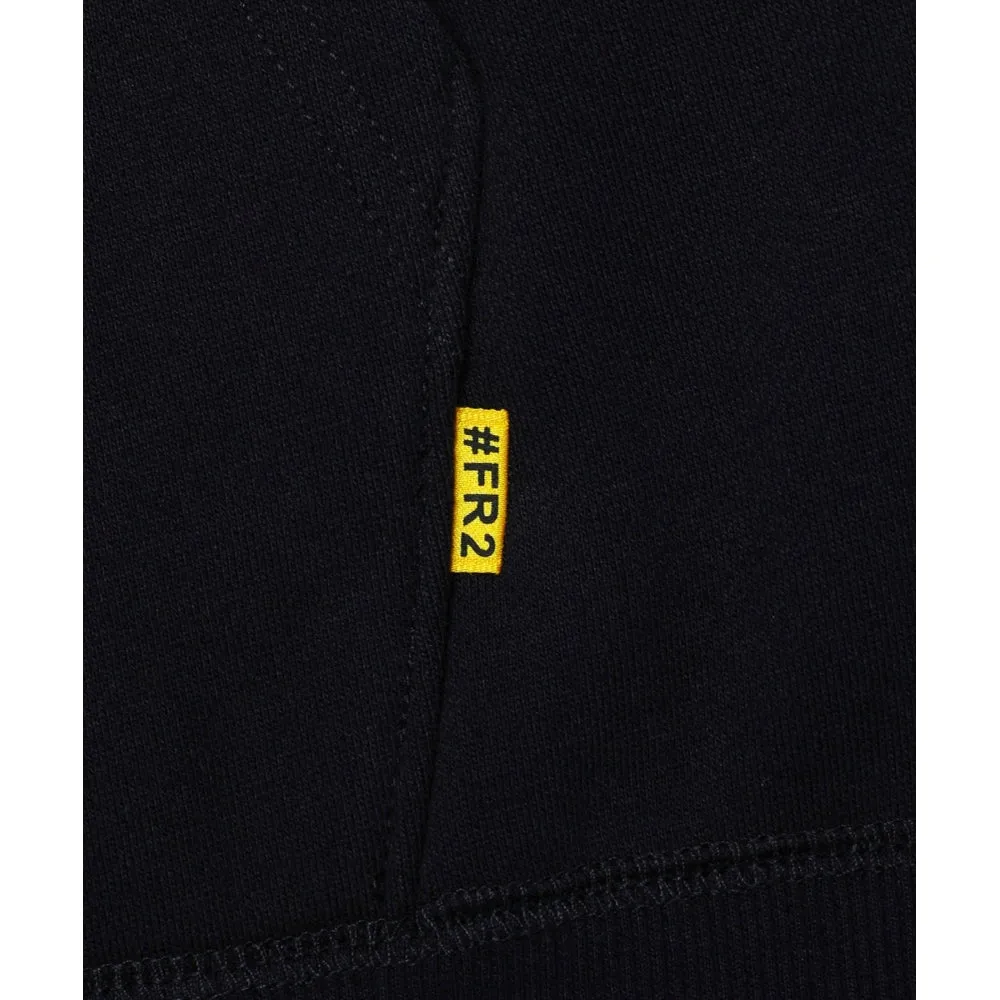 #FR2 METARIC LOGO HOODIE-BLACK