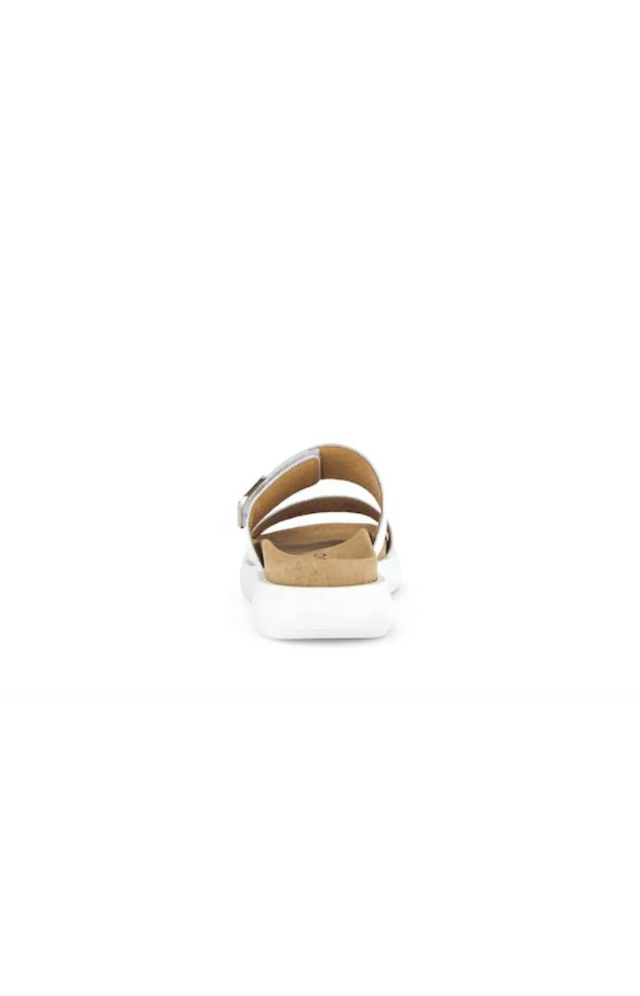 Gabor Slip On Buckle Sandal in White