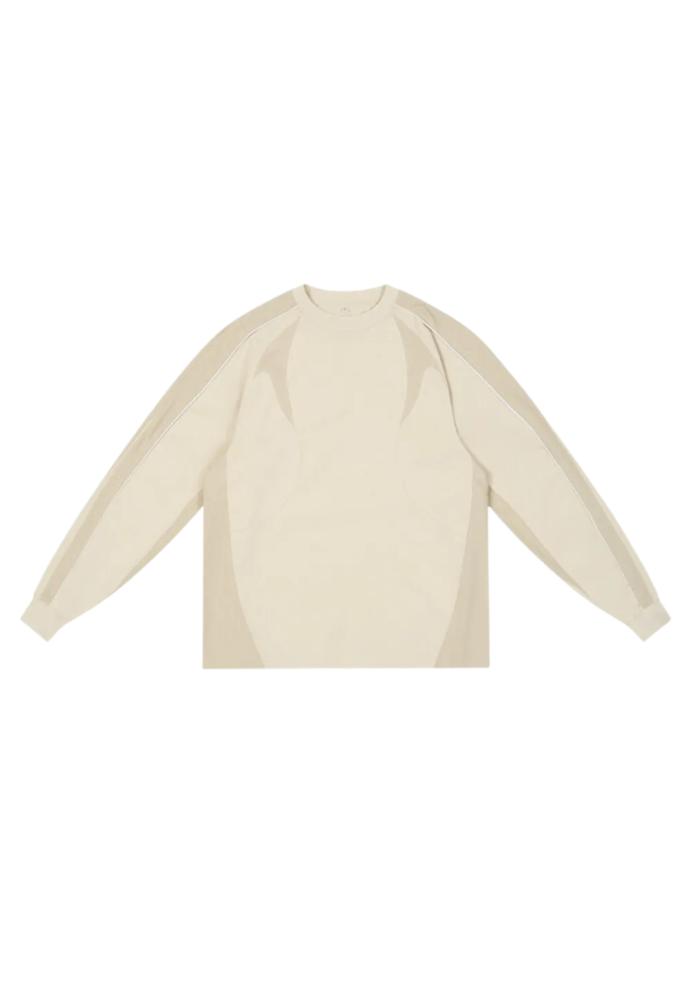 Geometric Panel Long Sleeve T-Shirt