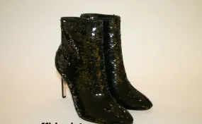 GUESS TRONCHETTO TACCO ALTO 10 CM.  BLACK PAILLETTES  RIF. G33