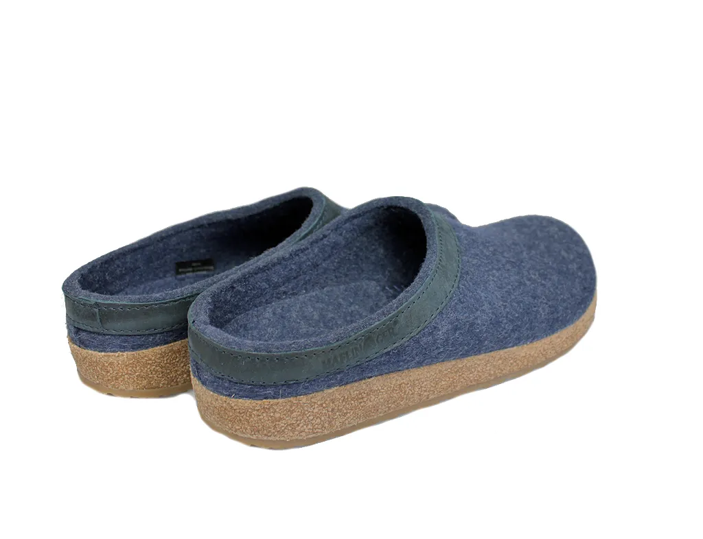 Haflinger Clogs Grizzly Torben Jeans Blue