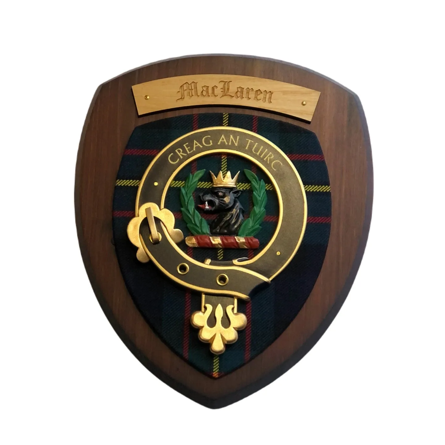 Handmade Clan Crest Wall Plaque | Small