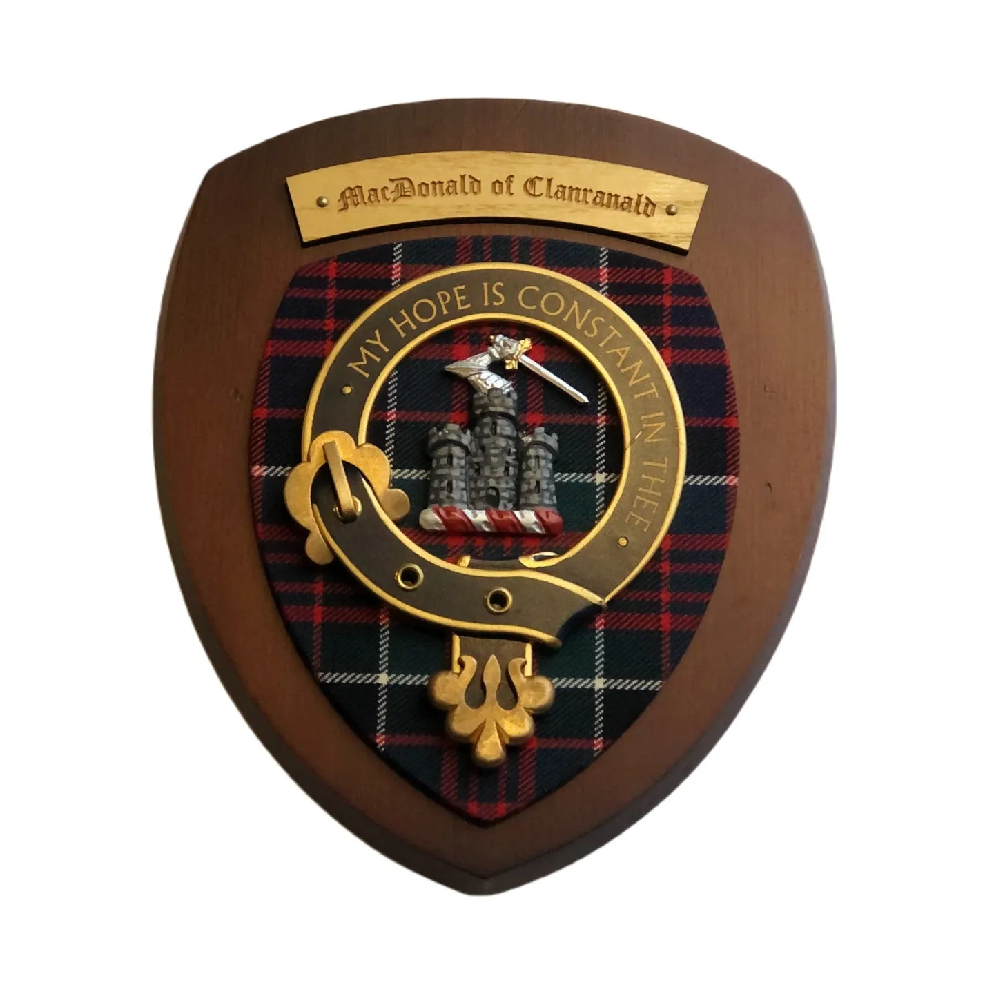 Handmade Clan Crest Wall Plaque | Small