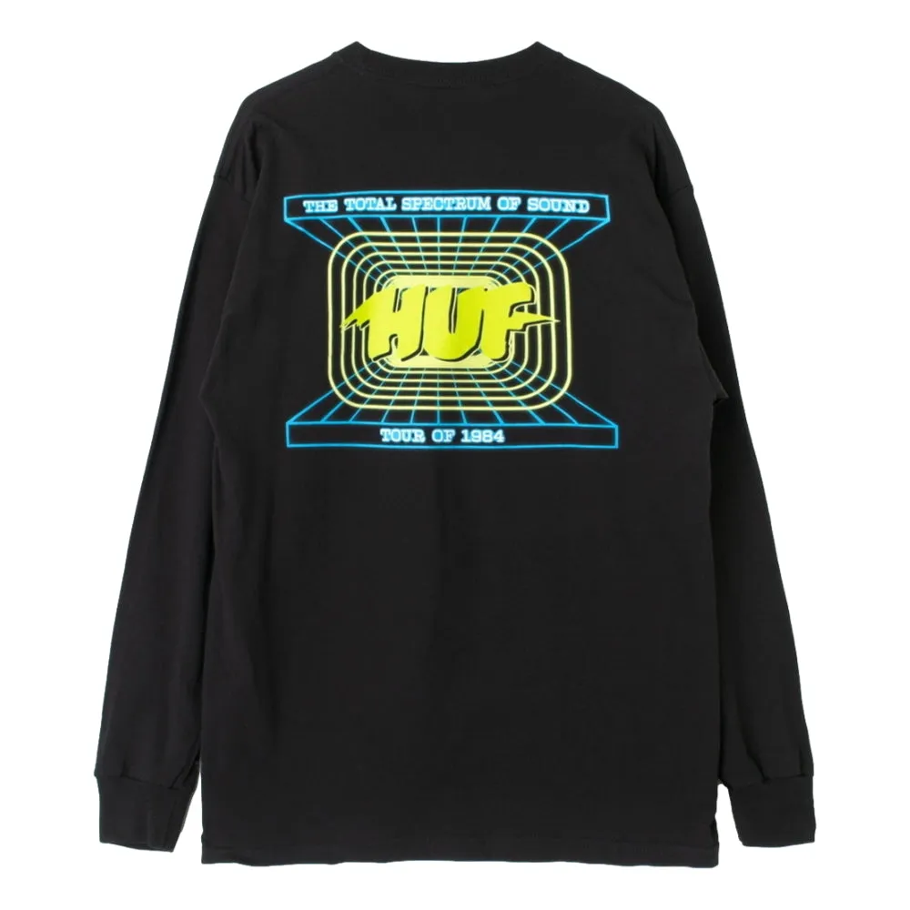 HUF TOTAL SPECTRUM L/S TEE-BLACK