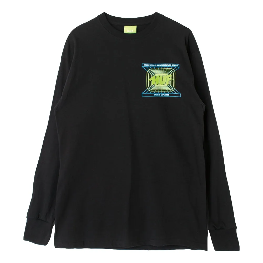 HUF TOTAL SPECTRUM L/S TEE-BLACK