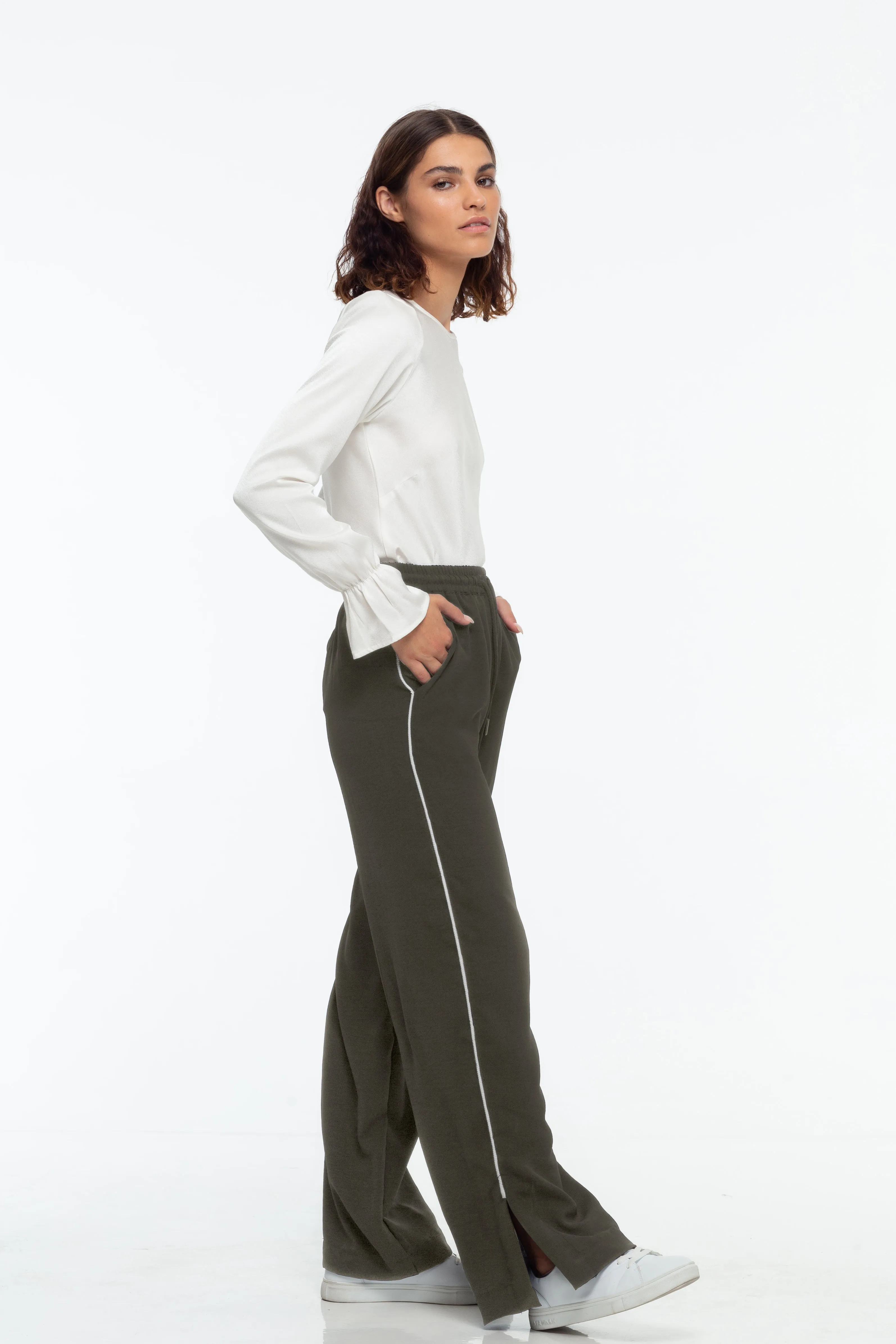 Hypnotic Pant - Khaki With White Stripe