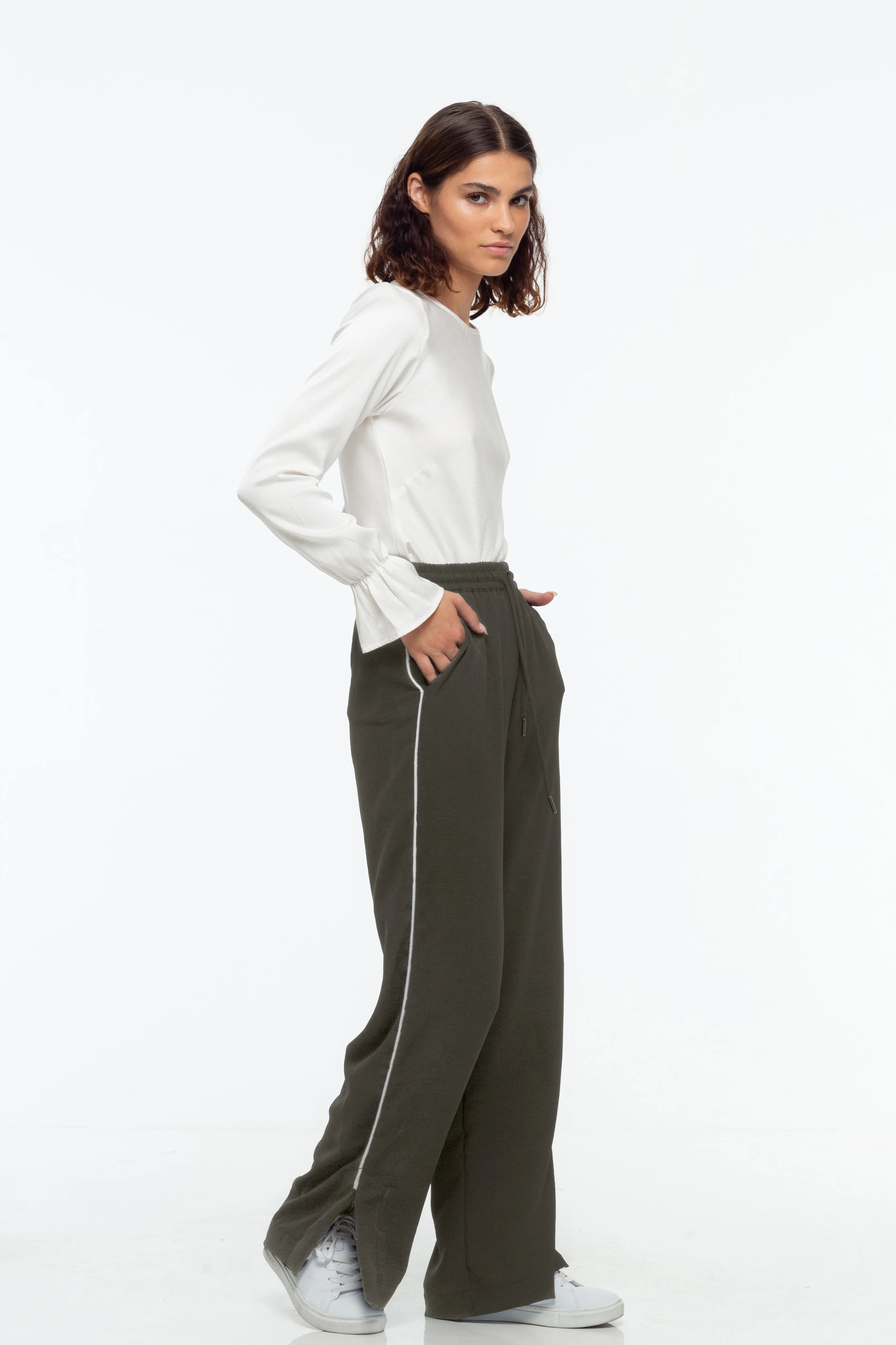 Hypnotic Pant - Khaki With White Stripe