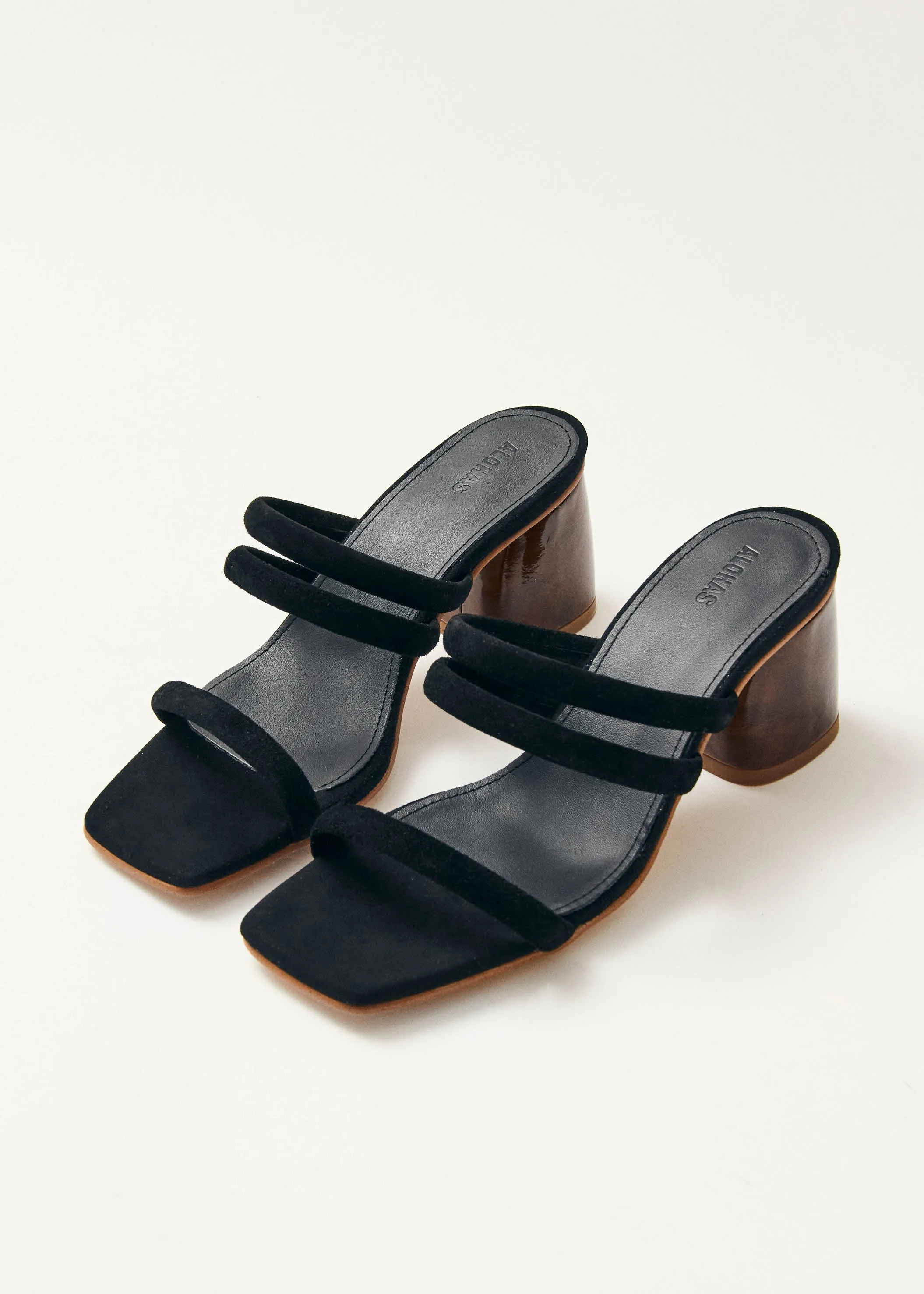 Indiana Black Leather Sandals