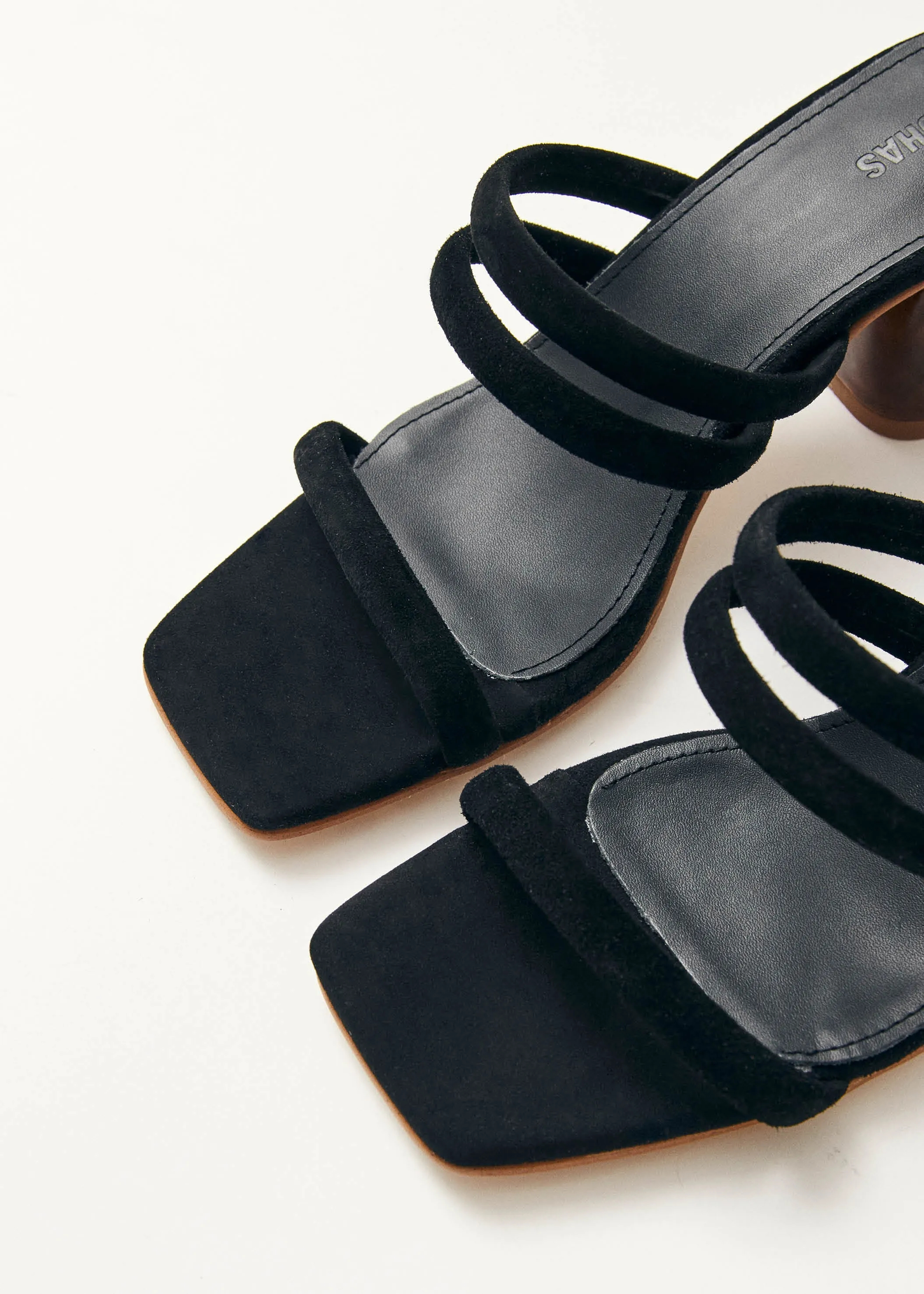 Indiana Black Leather Sandals