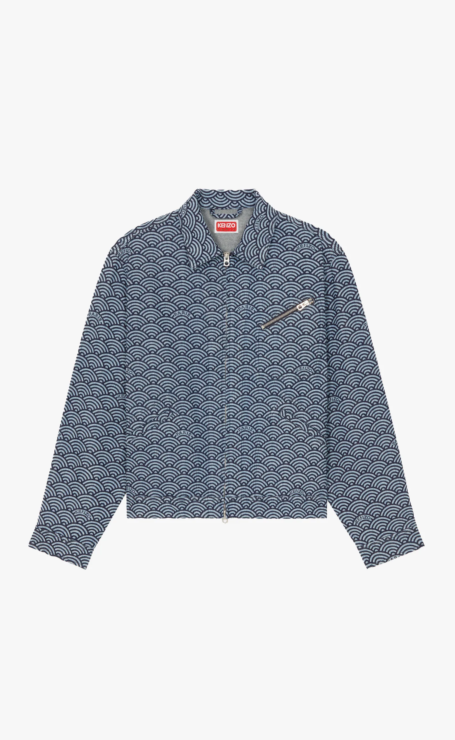 KENZO SEIGAIHA DENIM BLUE JACKET