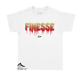 Kid's Retro 10 Ember Glow Shirt - Finesse - White