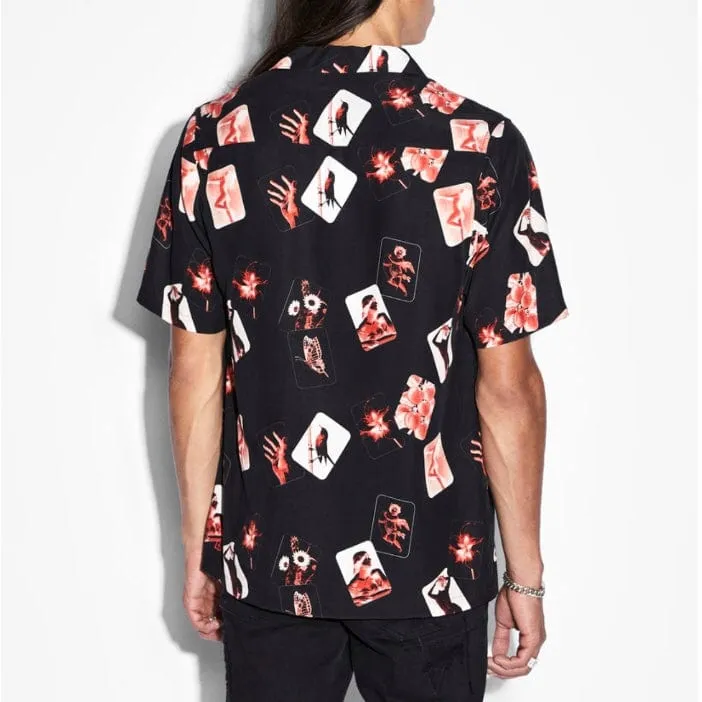 Ksubi Icon Resort Short Sleeve Shirt (Black) MPF23SH001