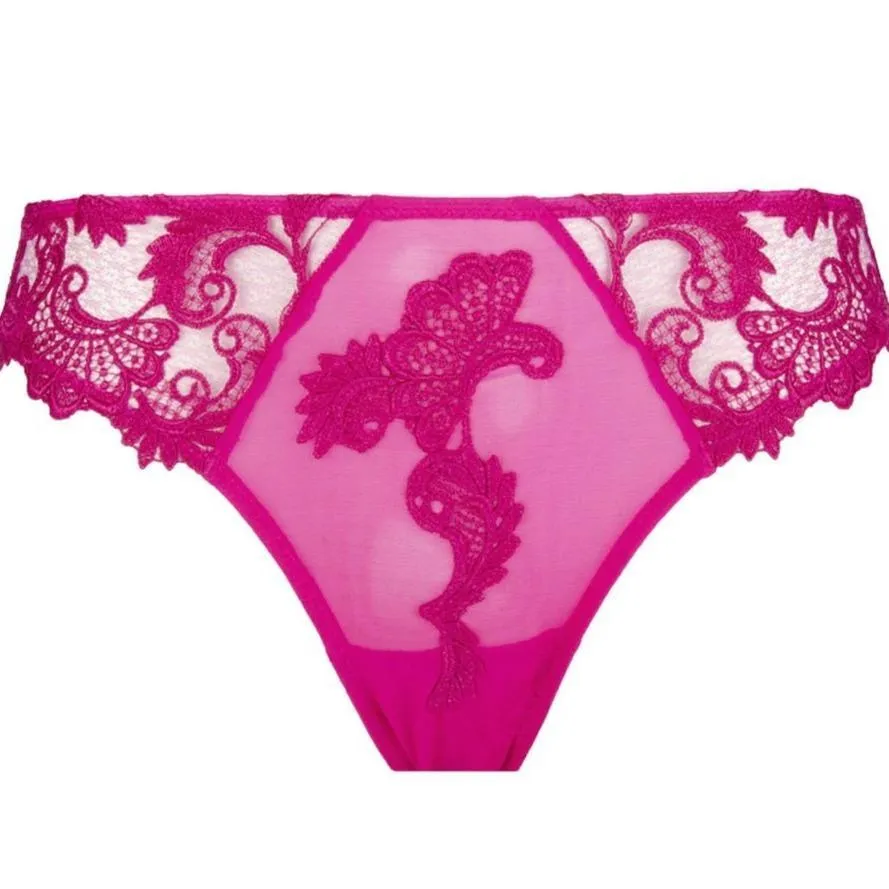 Lise Charmel Dressing Floral Italian Brief in Magenta ACC0788