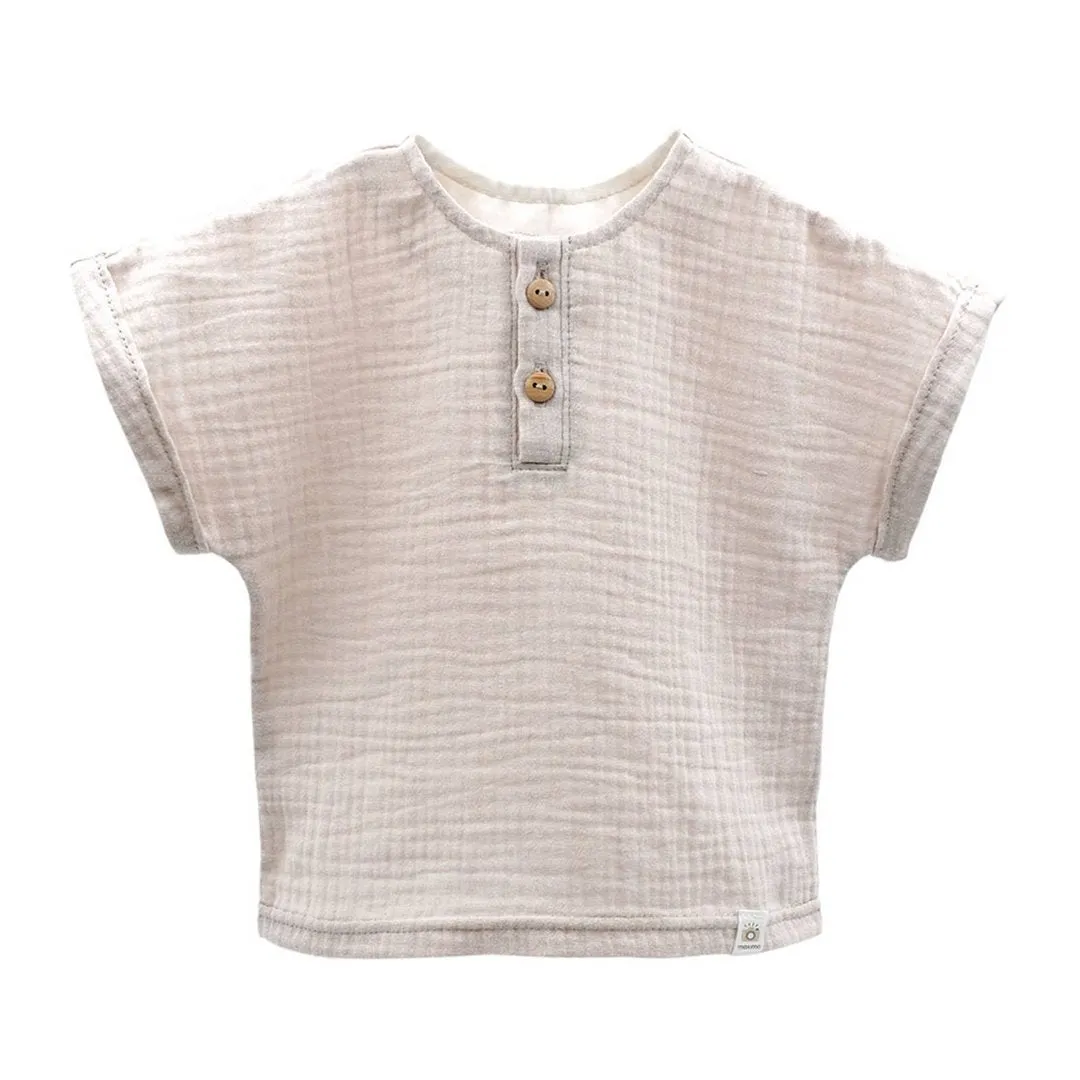 Maximo - Gots Baby Boy Top Beige