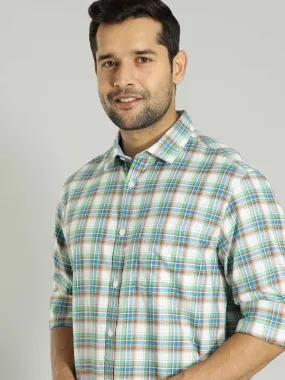 Men Checked Full Sleeve Cotton Shirt