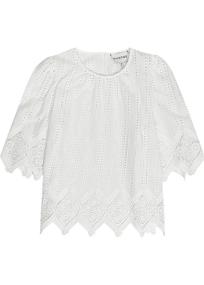 Munthe Kifu Bluse - White