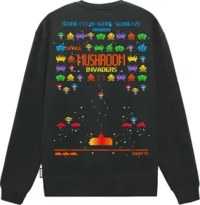 Mushroom Crewneck sweatshirt in cotton with print 22FWMU21008-01 black