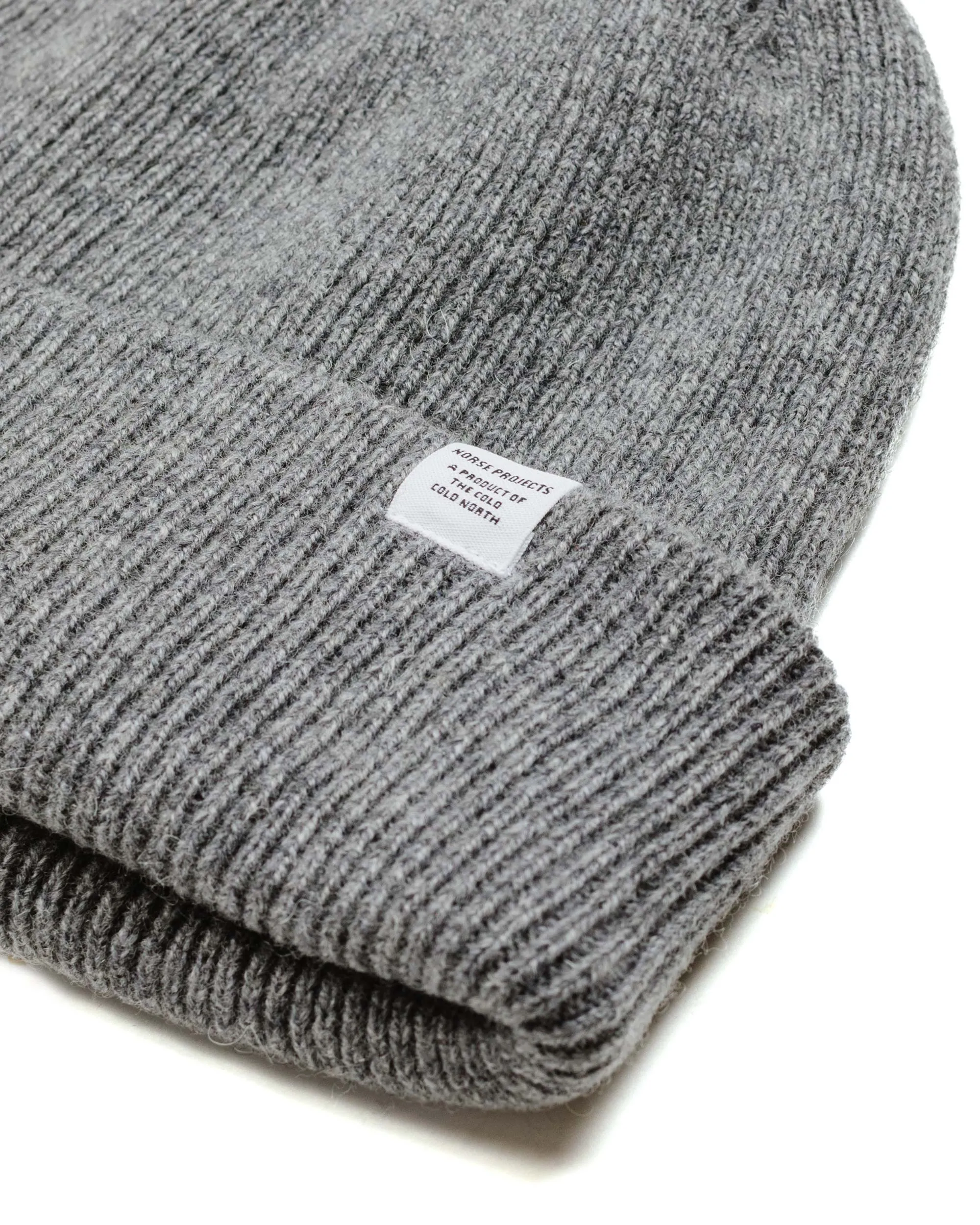 Norse Projects Norse Beanie Grey Melange