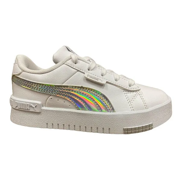 Puma girls' sneakers Jada Rainbow Ps 362663 01 white silver