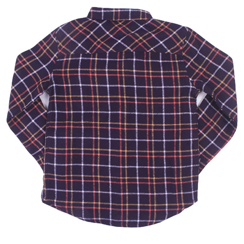 REDTAG Boy's Navy Casual Shirts