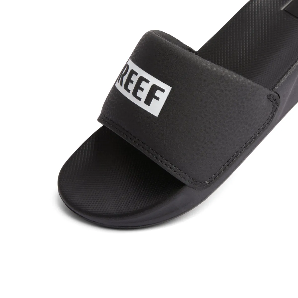 Reef Kids One Slide Black White  