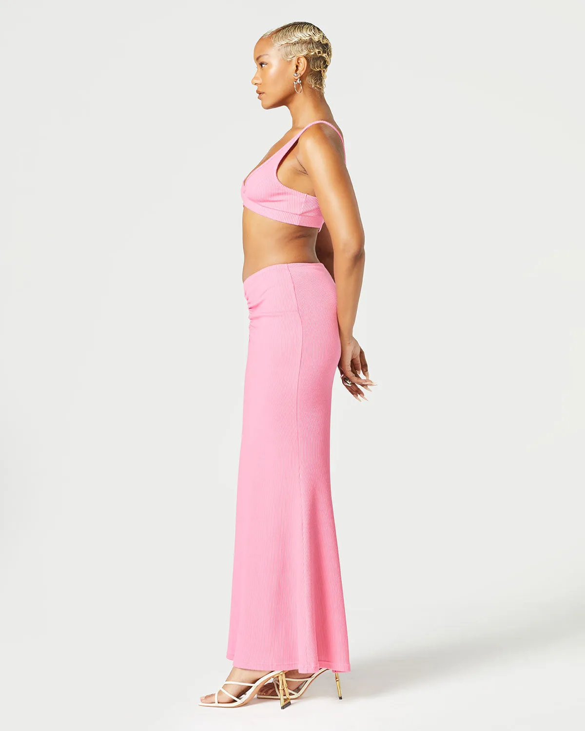 Ruched Maxi Skirt